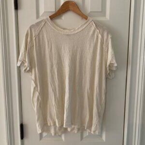 We The Free oversized cream top size S
